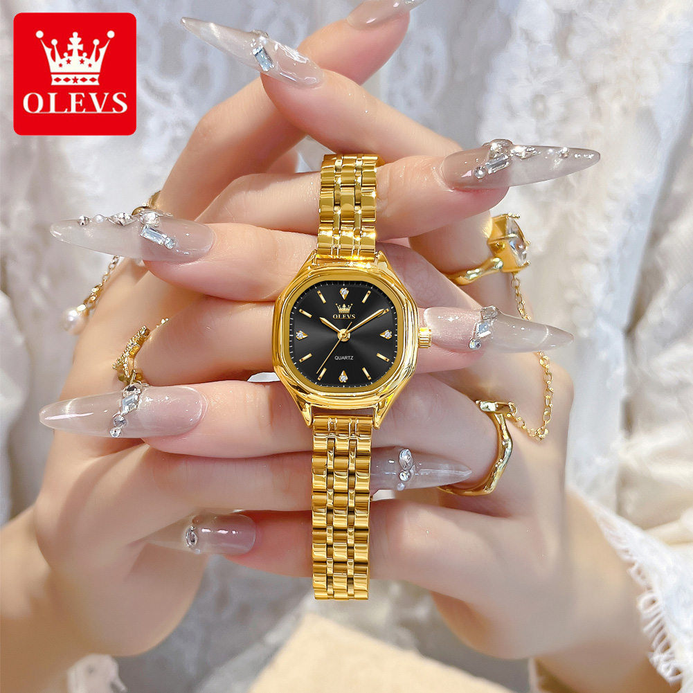 Fashion Mens Watches - OLEVS 5888 ساعات السيدات الذهب الأصلي