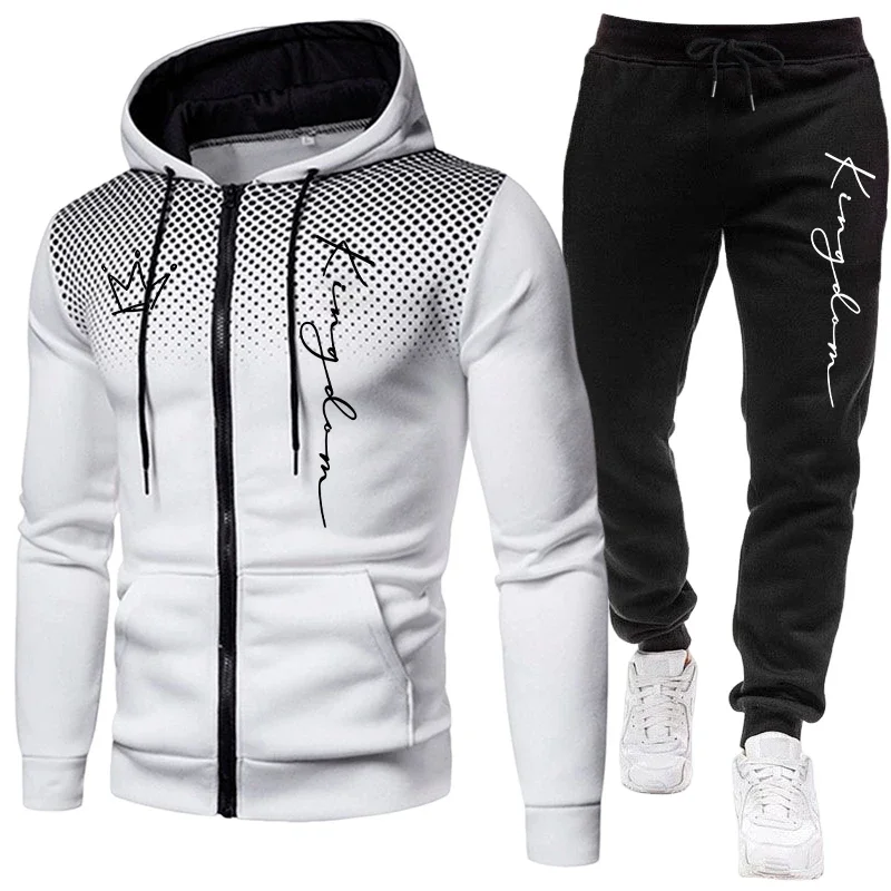 Jogger Sweatpants Men - طقم رجالي مطبوع عليه حروف 