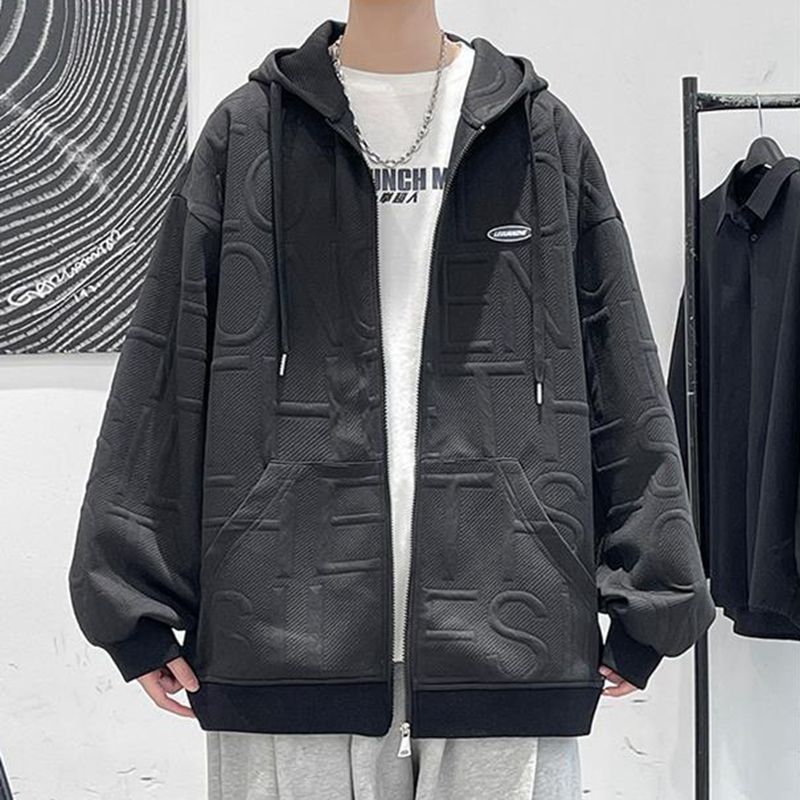 Men'S Fashion Deals - بلوزات ربيع الخريف للرجال بلون أسود
