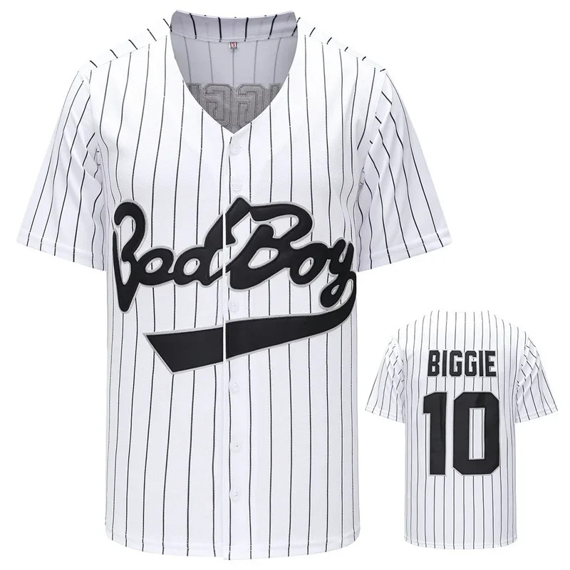 Mens Fashion Baseball Jersey - فيلم # 10 Bad Boy BIGGIE