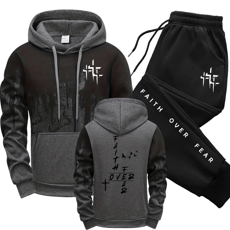 Jogger Sweatpants Men - بدلة رياضية رجالية جديدة لخريف وشتاء