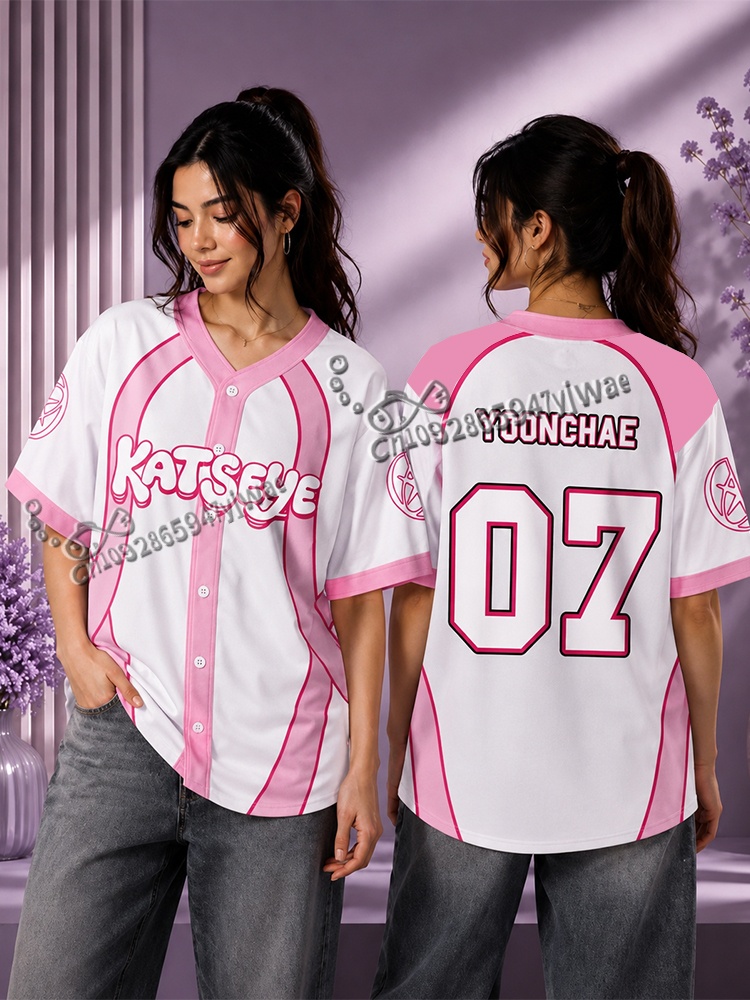 Mens Fashion Baseball Jersey - قميص بيسبول لارا من كاتساي وايلدوورلد