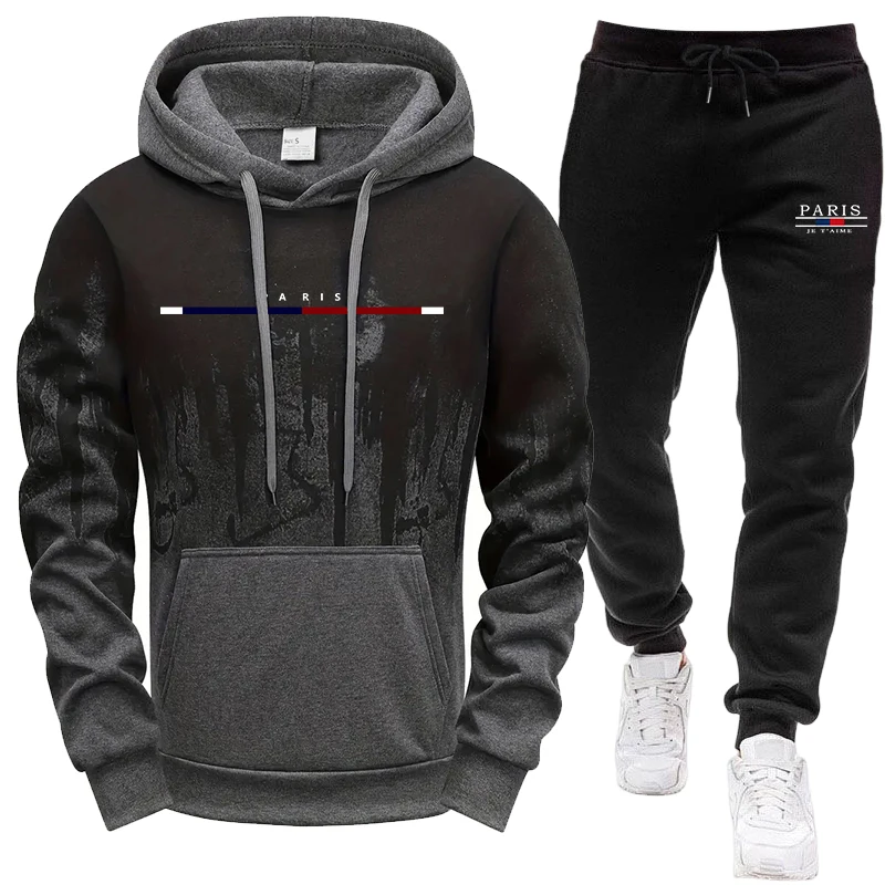 Jogger Sweatpants Men - طقم رجالي/هودي/بنطلون للخريف والشتاء، سويت شيرت