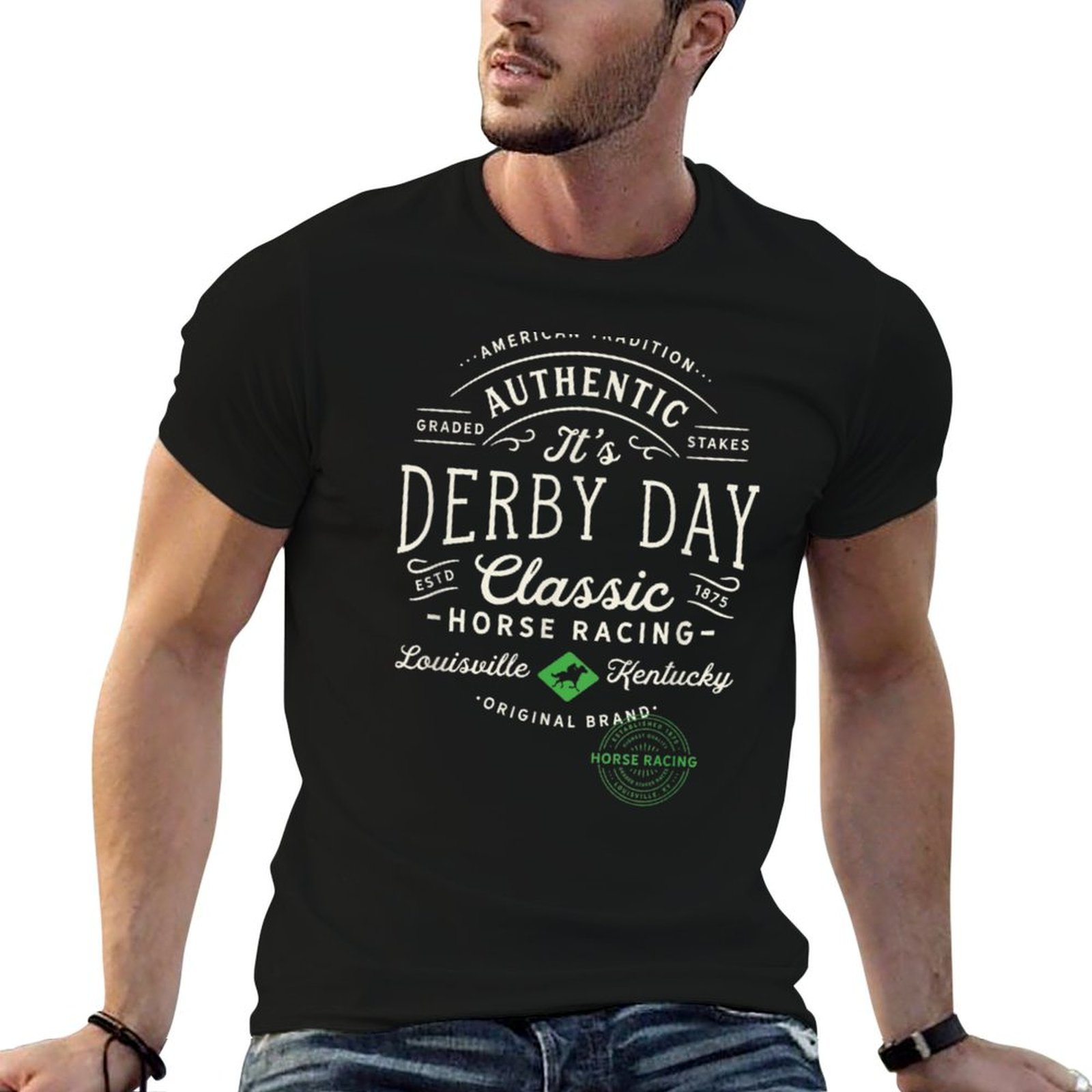 Men'S Fashion For Kentucky Derby - كنتاكي ديربي كنتاكي (1) تي شيرت