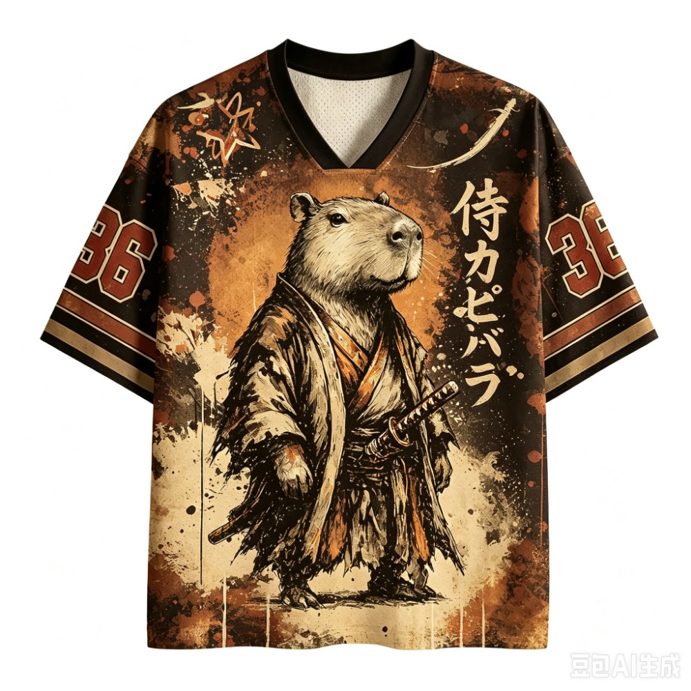 تي شيرت كابيبارا ساموراي دارك  - مراجعة Men'S Fashion V Neck T Shirts وسعره