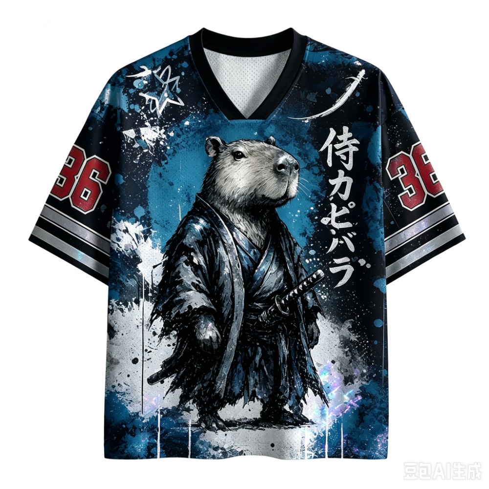 تي شيرت كابيبارا ساموراي دارك  - مراجعة Men'S Fashion V Neck T Shirts وسعره