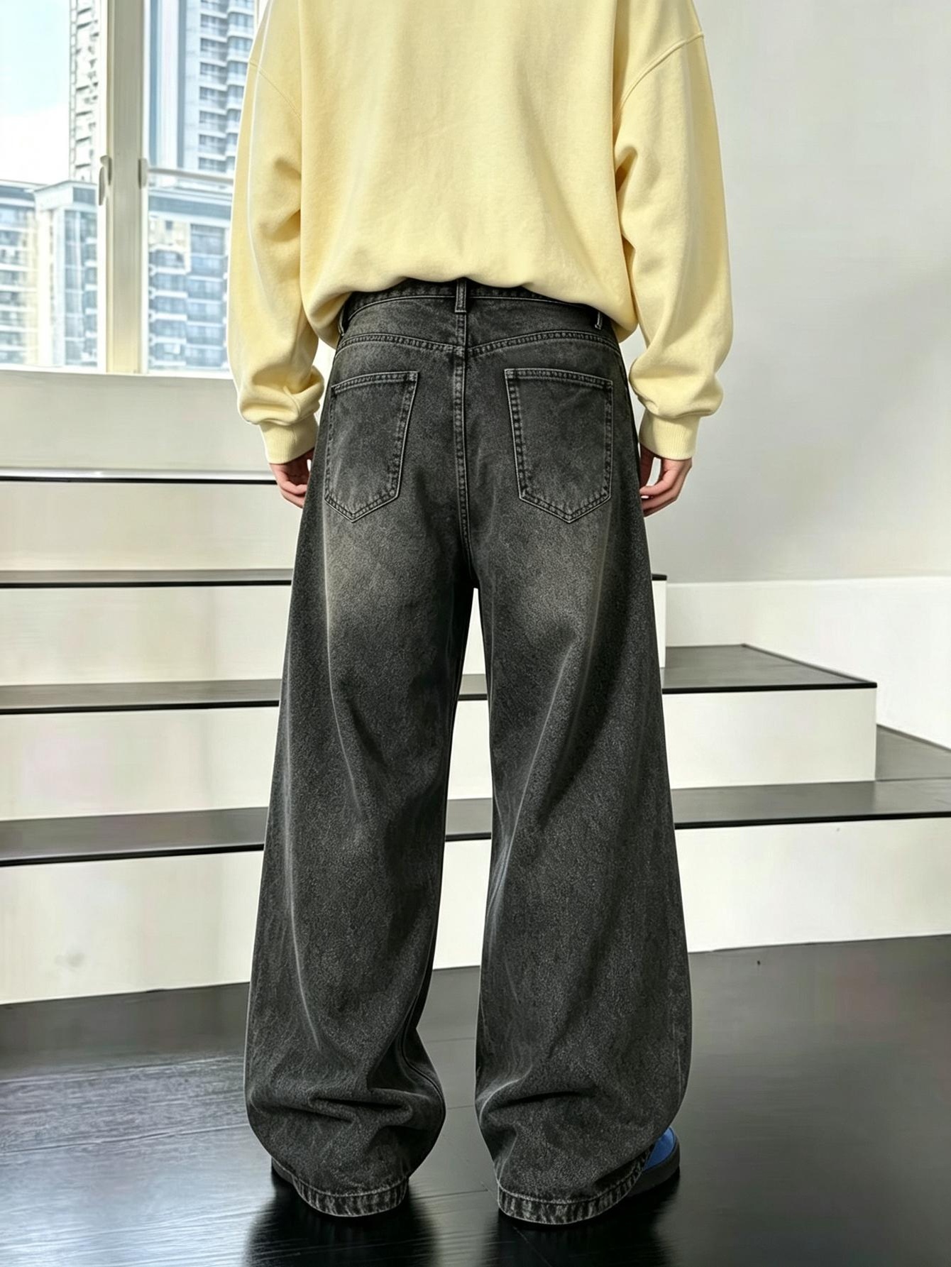 جينز رجالي واسع بتصميم Y2K، بن - مراجعة Men'S Fashion For 60 Year Old وسعره