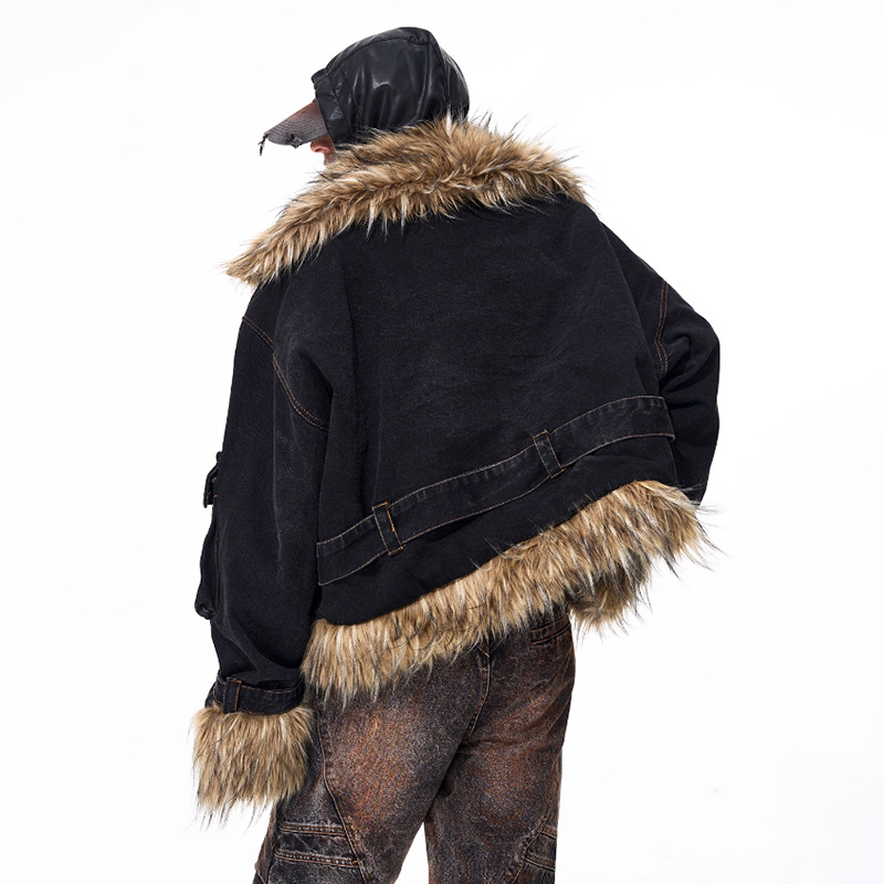 LUZHEN موضة شخصية فو الفراء ال - مراجعة Fashion Harness Men وسعره