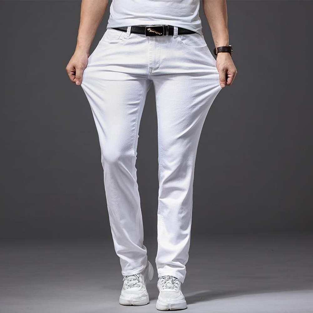 الرجال الجينز الأبيض مرونة مست - مراجعة Men'S Fashion For 60 Year Old وسعره