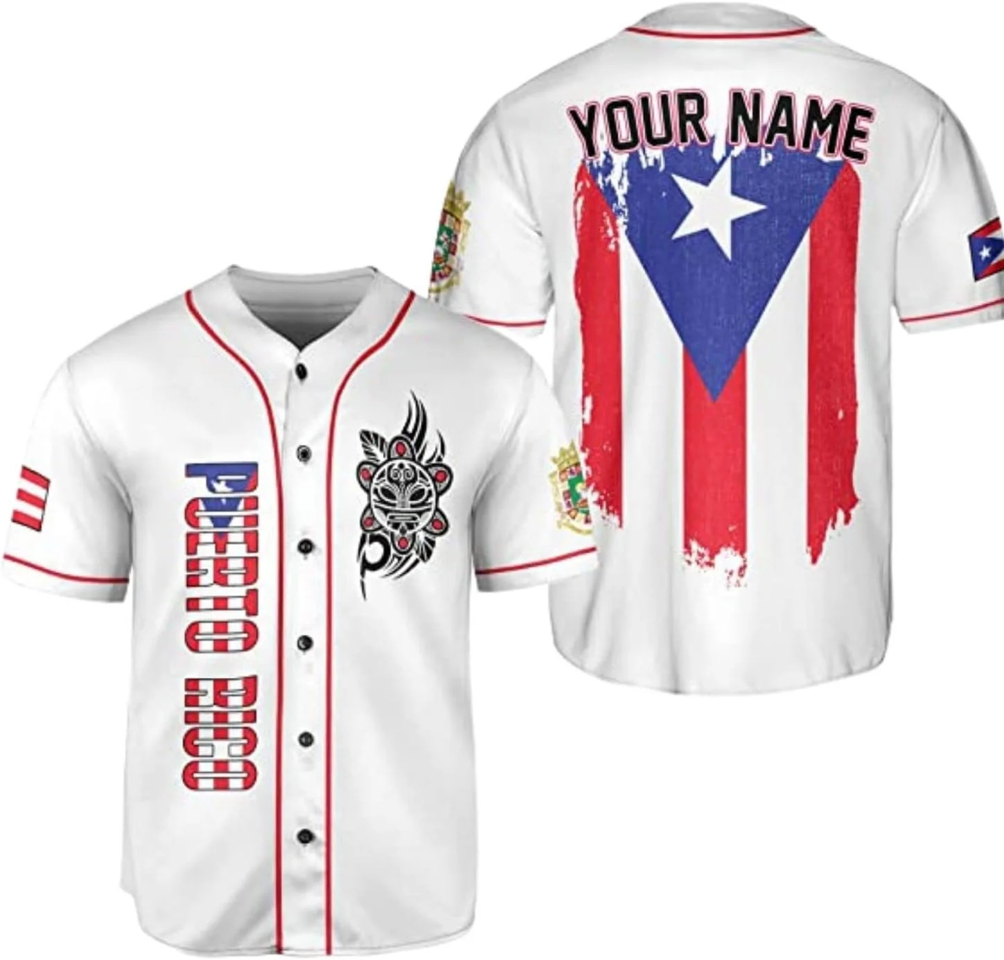 قميص بيسبول بورتوريكو شخصي، اس - مراجعة Mens Fashion Baseball Jersey وسعره
