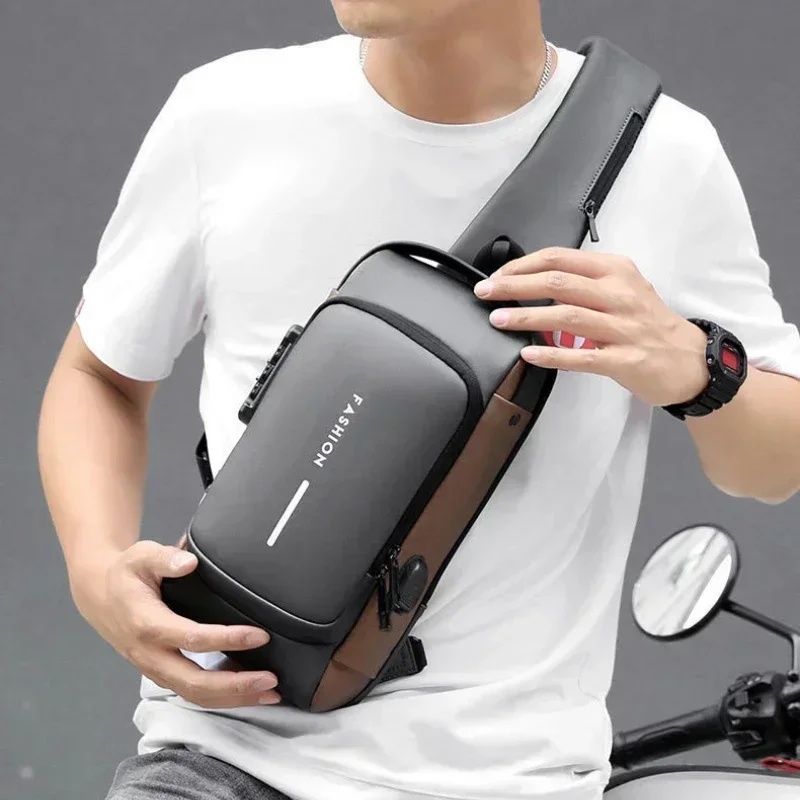 حقيبة صدر رجالية مضادة للسرقة، - مراجعة Fashion Harness Men وسعره