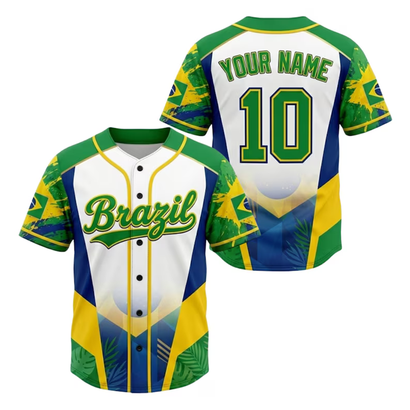 قميص بيسبول برازيلي عصري للرجا - مراجعة Mens Fashion Baseball Jersey وسعره