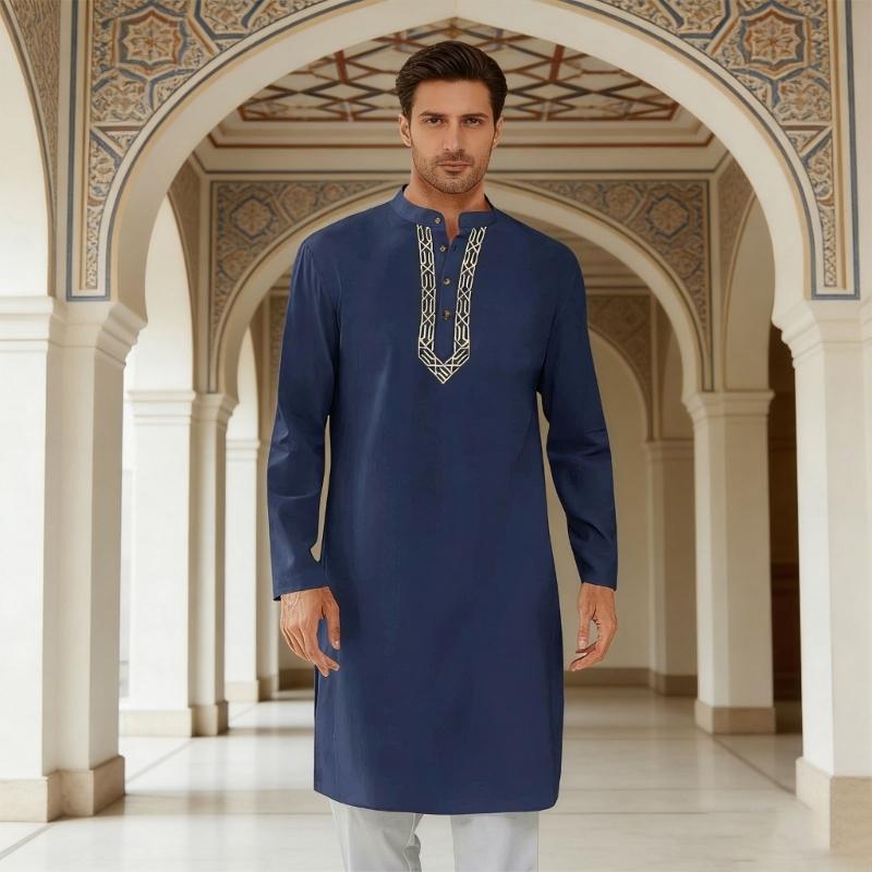Y3NE رجل فضفاض مناسب للمسلمين  - مراجعة Men'S Fashion For Hot Weather وسعره