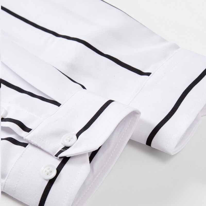 قميص رجالي مخطط بأكمام طويلة و - مراجعة Mens Fashion Dress Shirts وسعره