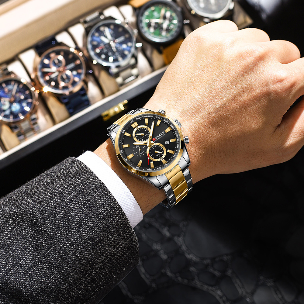 CURREN ساعات كوارتز كرونو رياض - مراجعة Fashion Mens Watches وسعره