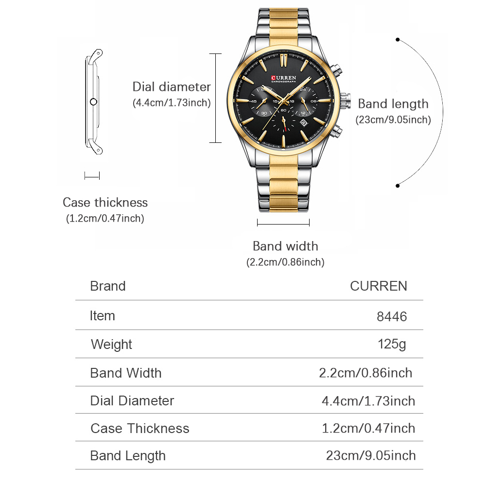 CURREN ساعات كوارتز كرونو رياض - مراجعة Fashion Mens Watches وسعره