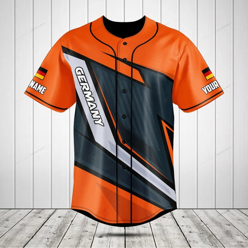 قميص مخصص بتصميم علم ألمانيا،  - مراجعة Mens Fashion Baseball Jersey وسعره