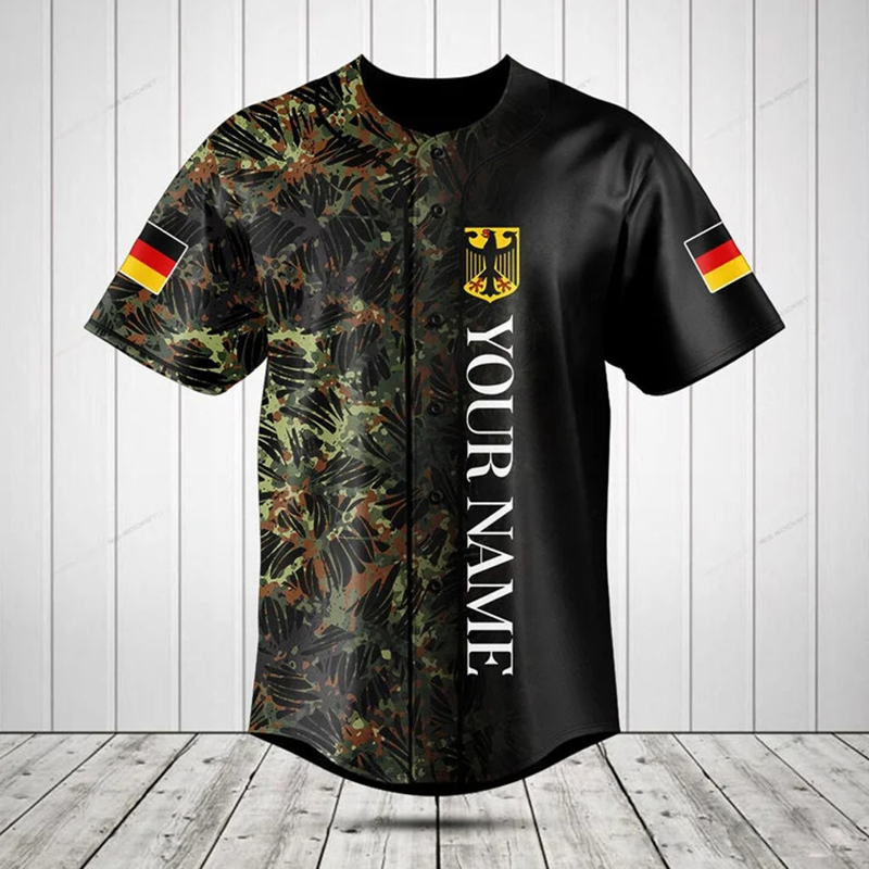 قميص مخصص بتصميم علم ألمانيا،  - مراجعة Mens Fashion Baseball Jersey وسعره