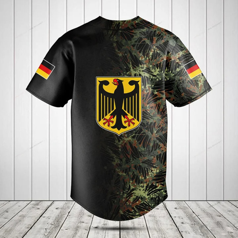 قميص مخصص بتصميم علم ألمانيا،  - مراجعة Mens Fashion Baseball Jersey وسعره