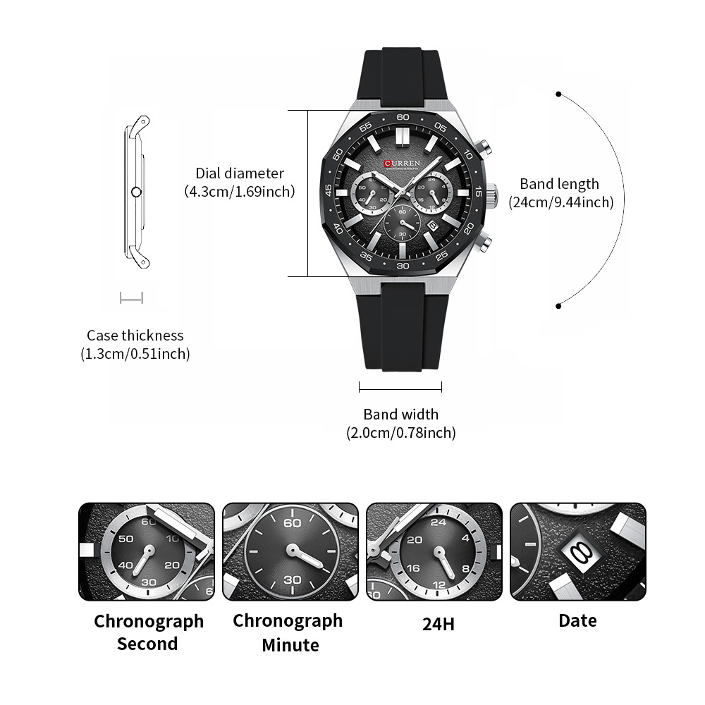 ساعة يد رياضية رجالية عصرية من - مراجعة Fashion Mens Watches وسعره