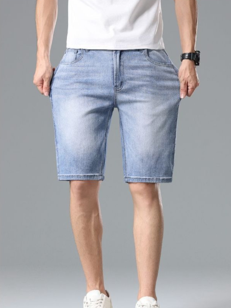 شورت جينز رجالي صيفي عصري بقصة - مراجعة Men'S Fashion For Hot Weather وسعره