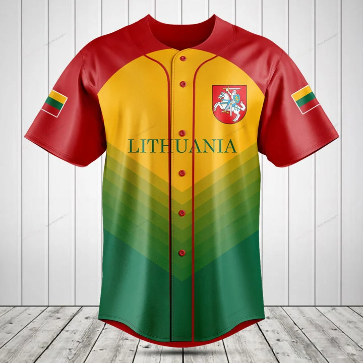 قميص رياضي مخصص بتصميم علم ليت - مراجعة Mens Fashion Baseball Jersey وسعره
