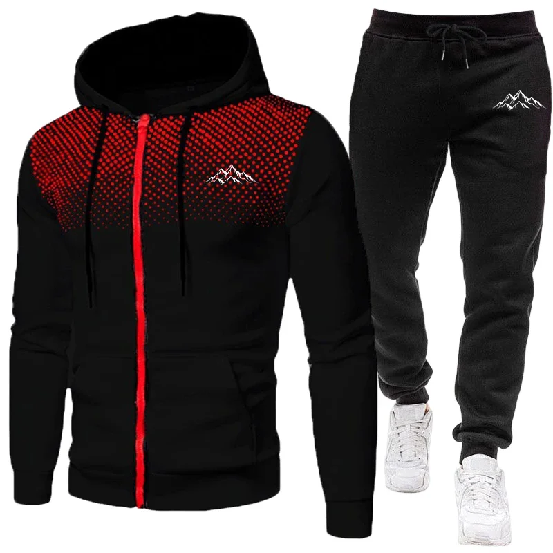 طقم رجالي مكون من سترة بقلنسوة - مراجعة Jogger Sweatpants Men وسعره