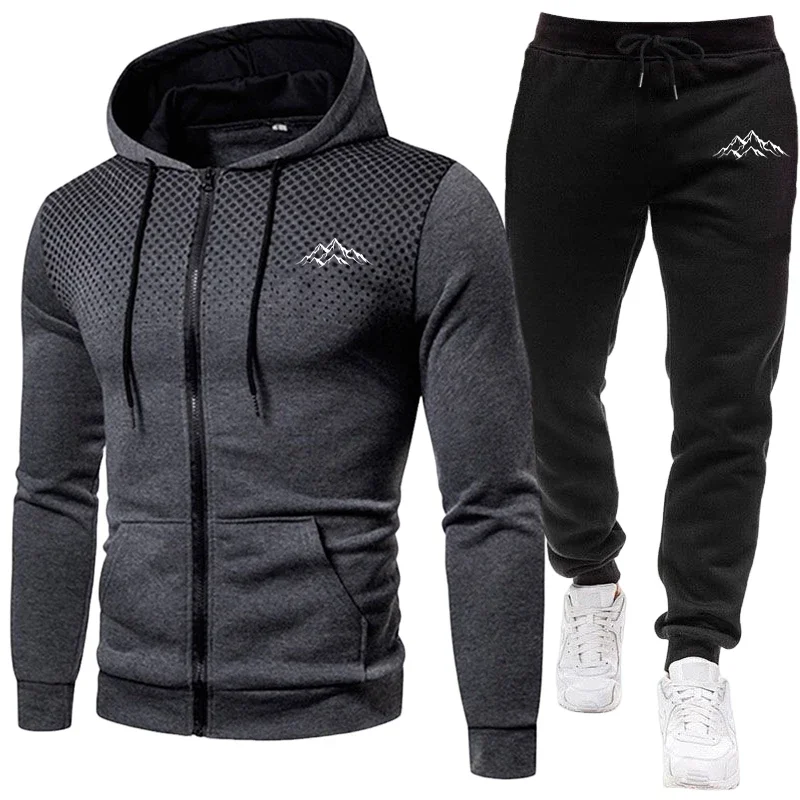 طقم رجالي مكون من سترة بقلنسوة - مراجعة Jogger Sweatpants Men وسعره