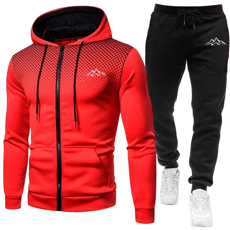 طقم رجالي مكون من سترة بقلنسوة - مراجعة Jogger Sweatpants Men وسعره